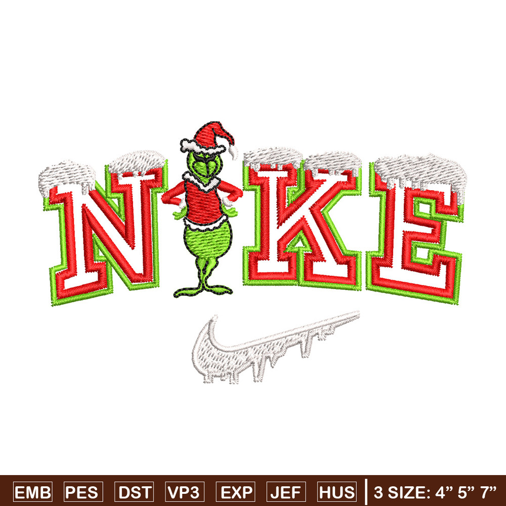 Nike chrismas embroidery design, Chrismas embroidery, Nike design, Embroidery shirt, Embroidery file, Digital download.jpg