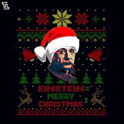 albert einstein emc2 christmas png, christmas png download