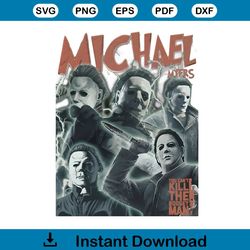 Vintage Michael Myers 90s Horror Character PNG Download