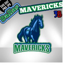 mavericks - dallas basketball svg logo - redesign - fully editable - layered