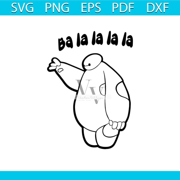 Baymax Vector Baymax SVG Big Hero png clipart , Disneyland ears svg clipar | Inspire ...