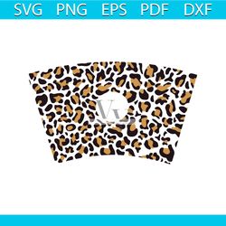 leopard seamless animal print wrap for starbucks cup, cheetah svg png, cricut, silhouette, cold cup, personalized cups s
