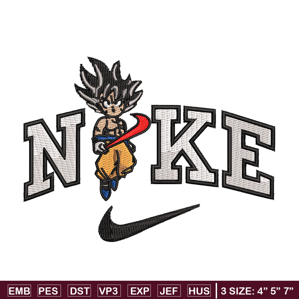 Nike goku embroidery design, Dragonball embroidery, Nike design, Embroidery shirt, Embroidery file, Digital download.jpg