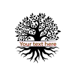 tree of life monogram svg, family tree svg, tree roots svg, tree with roots svg, our roots svg, family reunion svg, cut