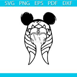 ahsoka tano mouse ears svg star wars svg, starwars svg, customize gift svg, vinyl cut file, svg, pdf, jpg, png, ai print