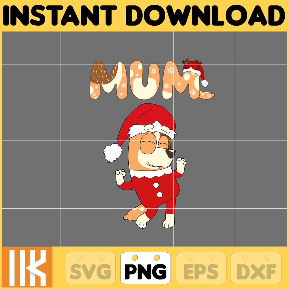 Christmas Family Shirt Design Png, Blue Dog Family Png, Christmas Cartoon Png, Design Files for Sublimation, Digital File (3).jpg