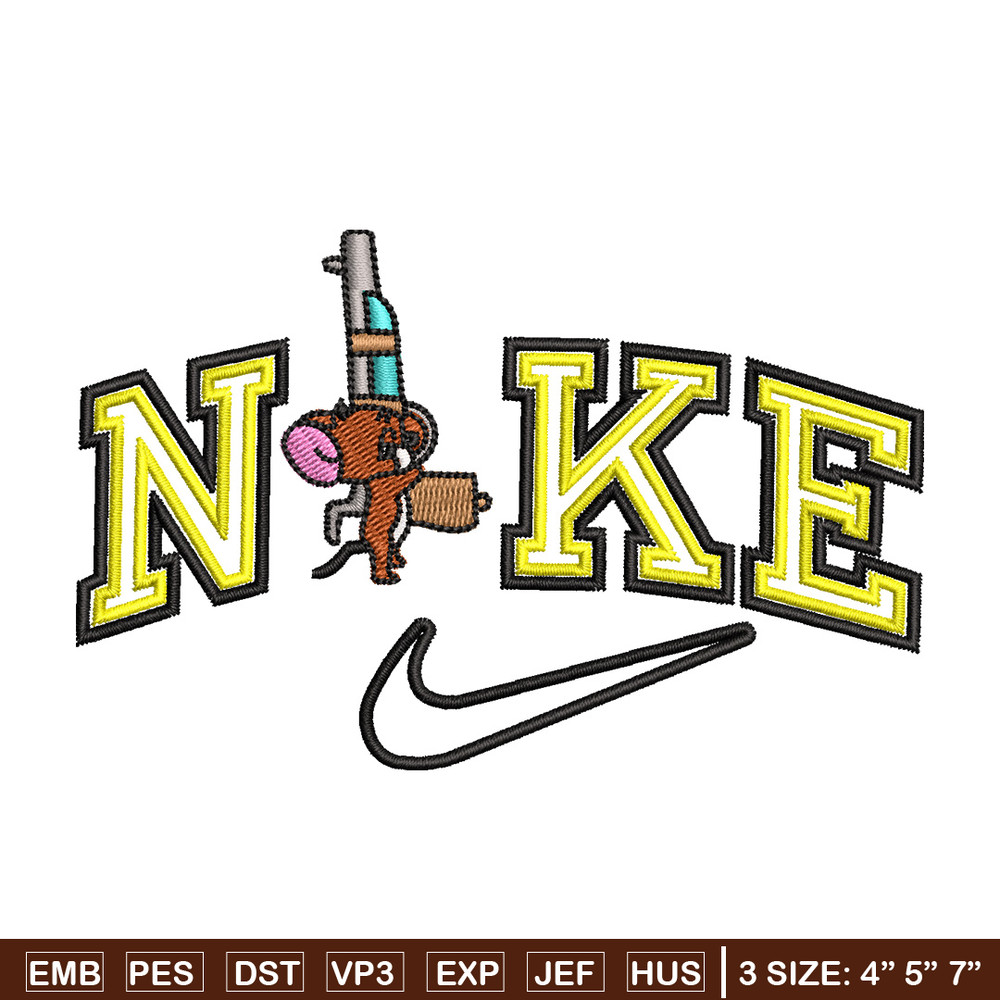 Nike jerry embroidery design, Tom jerry embroidery, Nike design, Embroidery shirt, Embroidery file,Digital download.jpg