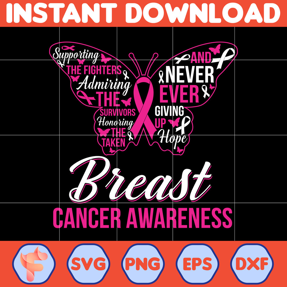 Breast Cancer SVG, Cancer SVG, Cancer Awareness, Pink Ribbon,Breast Cancer, Fight Cancer Quote Svg, Sublimation (1).jpg