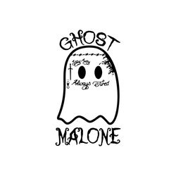 ghost malone svg, trendy halloween svg, 2023 post malone svg, ghost malone, funny ghost svg, digital download