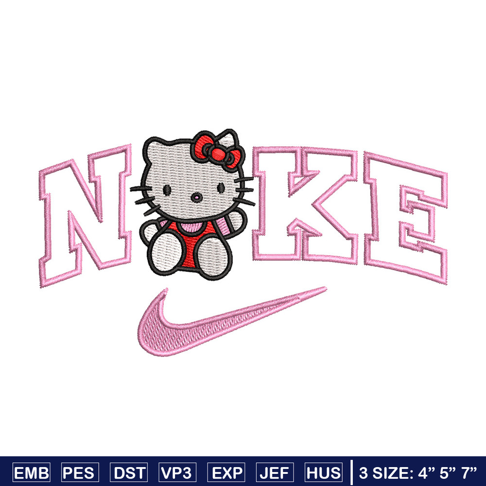 Nike kitty embroidery design, Kitty embroidery, Nike design, Embroidery shirt, Embroidery file, Digital download.jpg