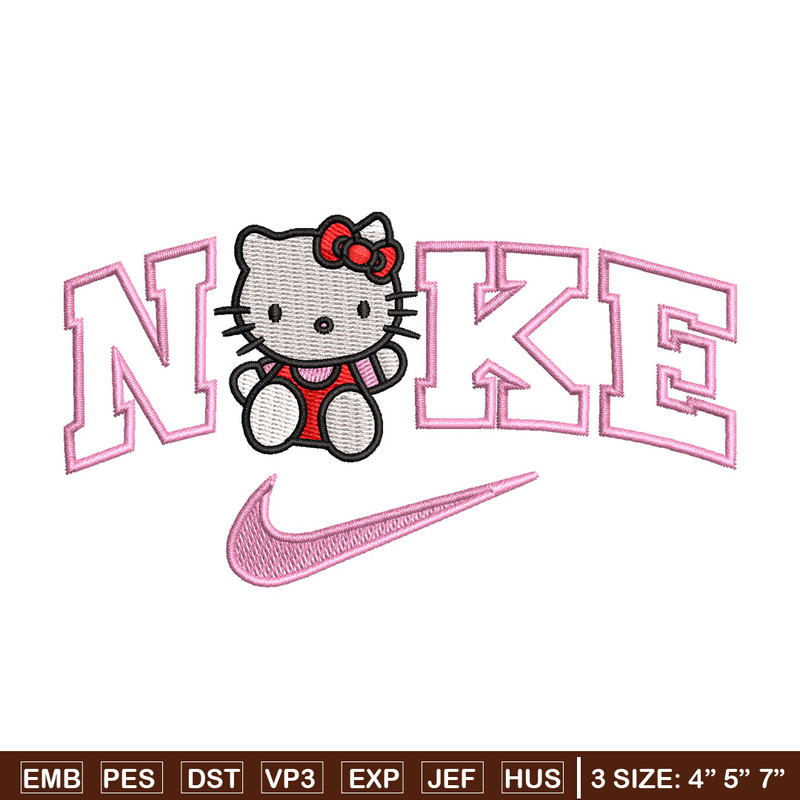 Nike kitty embroidery design, Kitty embroidery, Nike design, Embroidery shirt, Embroidery file, Digital download.jpg