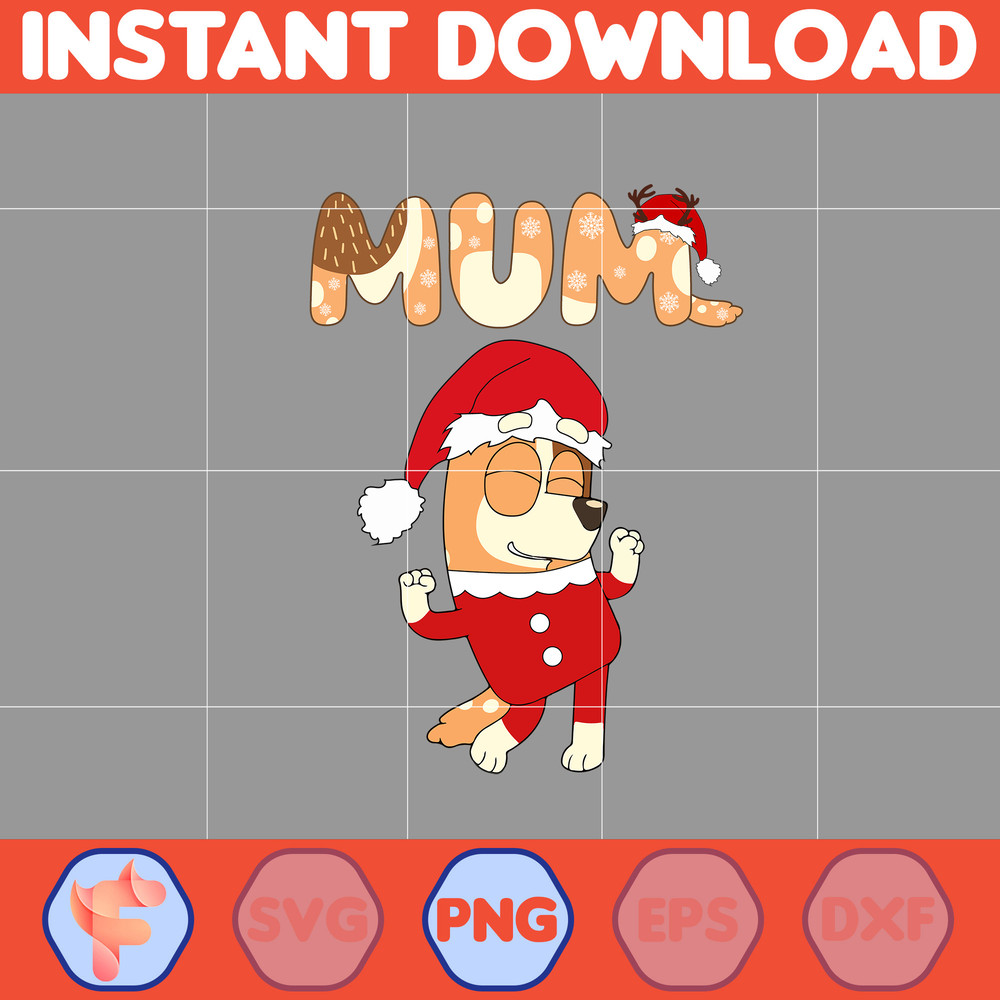 Christmas Family Shirt Design Png, Blue Dog Family Png, Christmas Cartoon Png, Design Files for Sublimation, Digital File (3).jpg