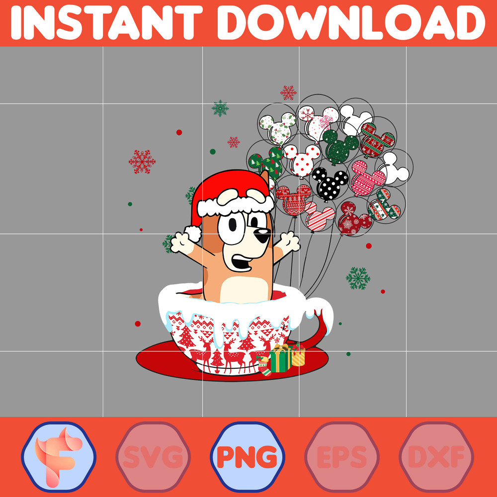 Christmas Family Shirt Design Png, Blue Dog Family Png, Christmas Cartoon Png, Design Files for Sublimation, Digital File (6).jpg