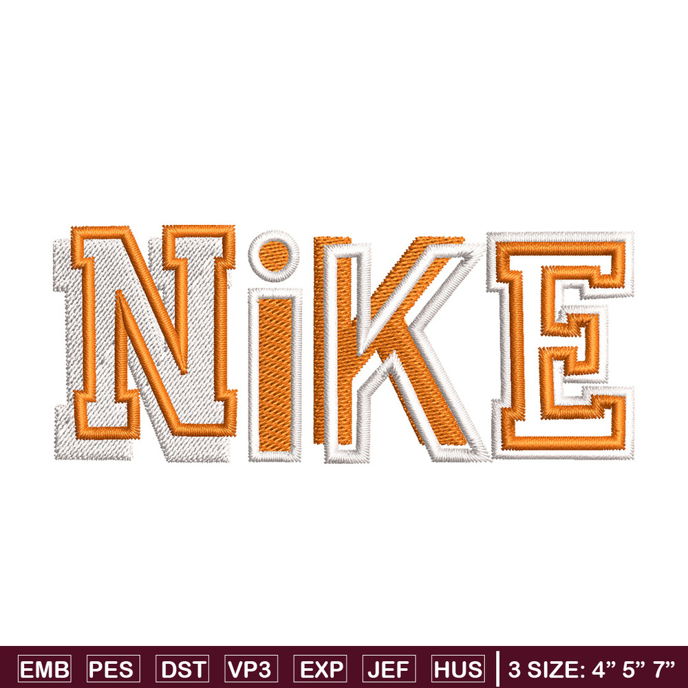 Nike orange logo embroidery design, Nike embroidery, Nike design, Embroidery shirt, Embroidery file,Digital download.jpg