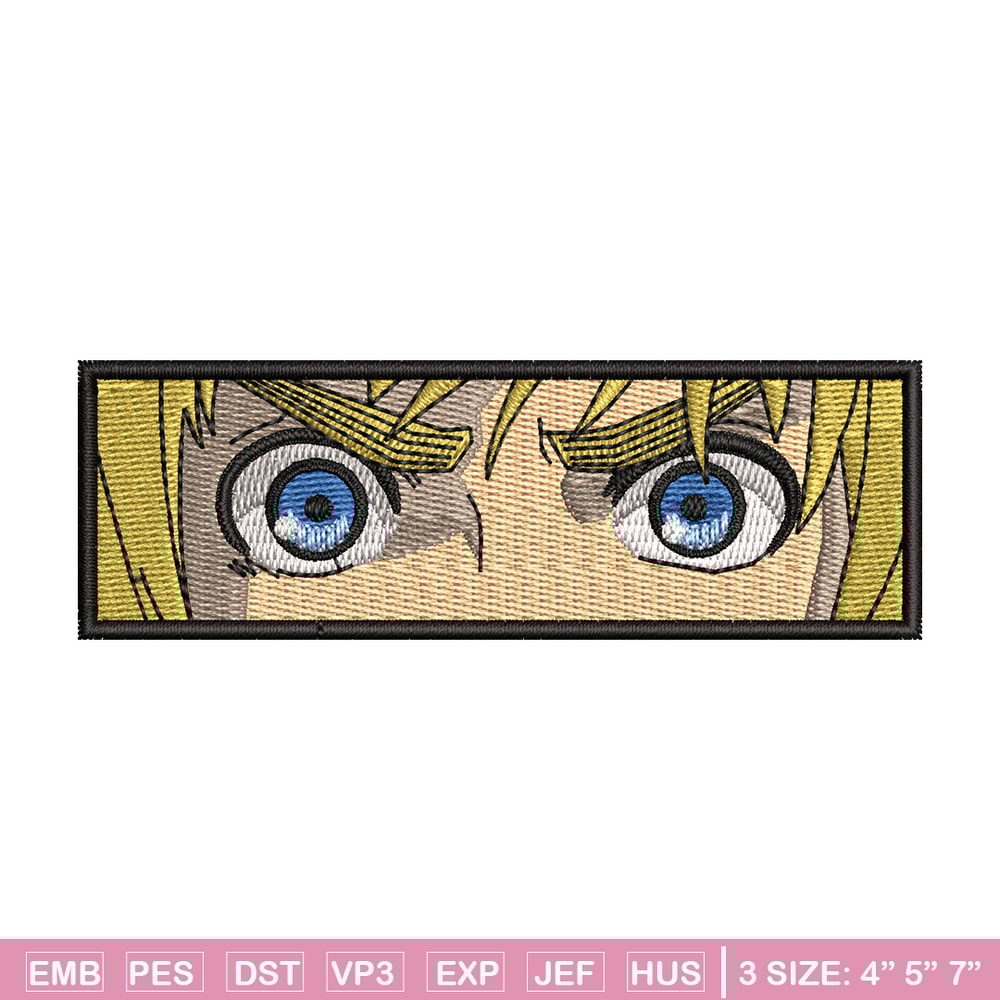 Armin eyes embroidery design, Aot embroidery, Anime design, Embroidery shirt, Embroidery file, Digital download.jpg