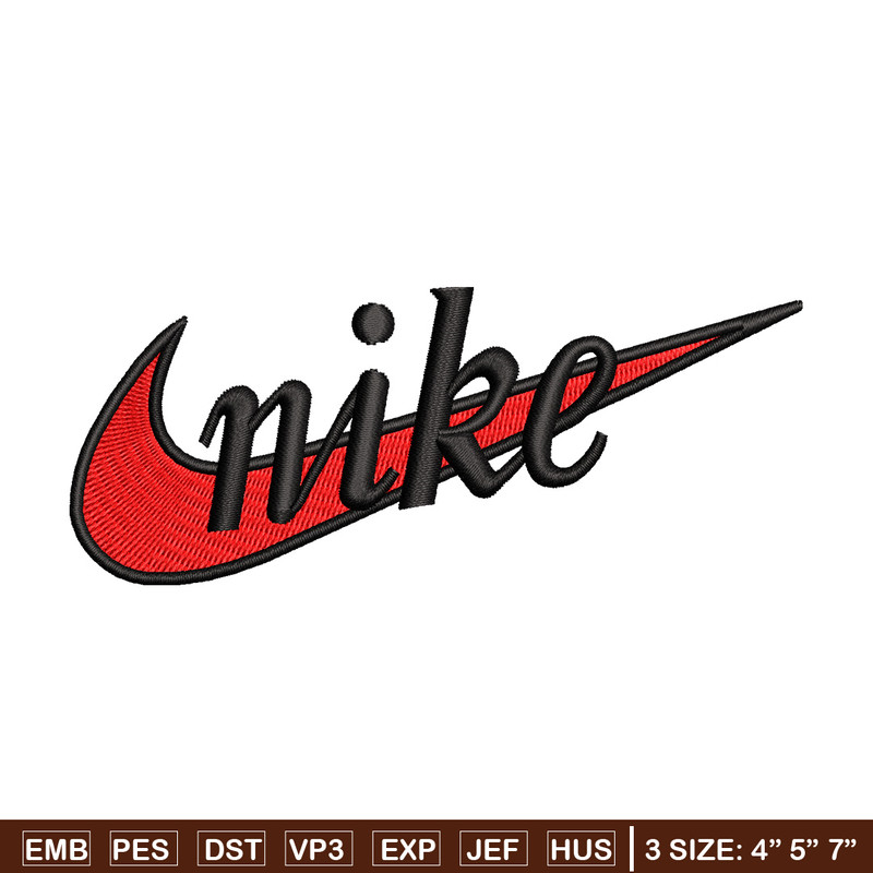 Nike red embroidery design, Nike embroidery, Nike design, Embroidery file,Embroidery shirt, Digital download.jpg