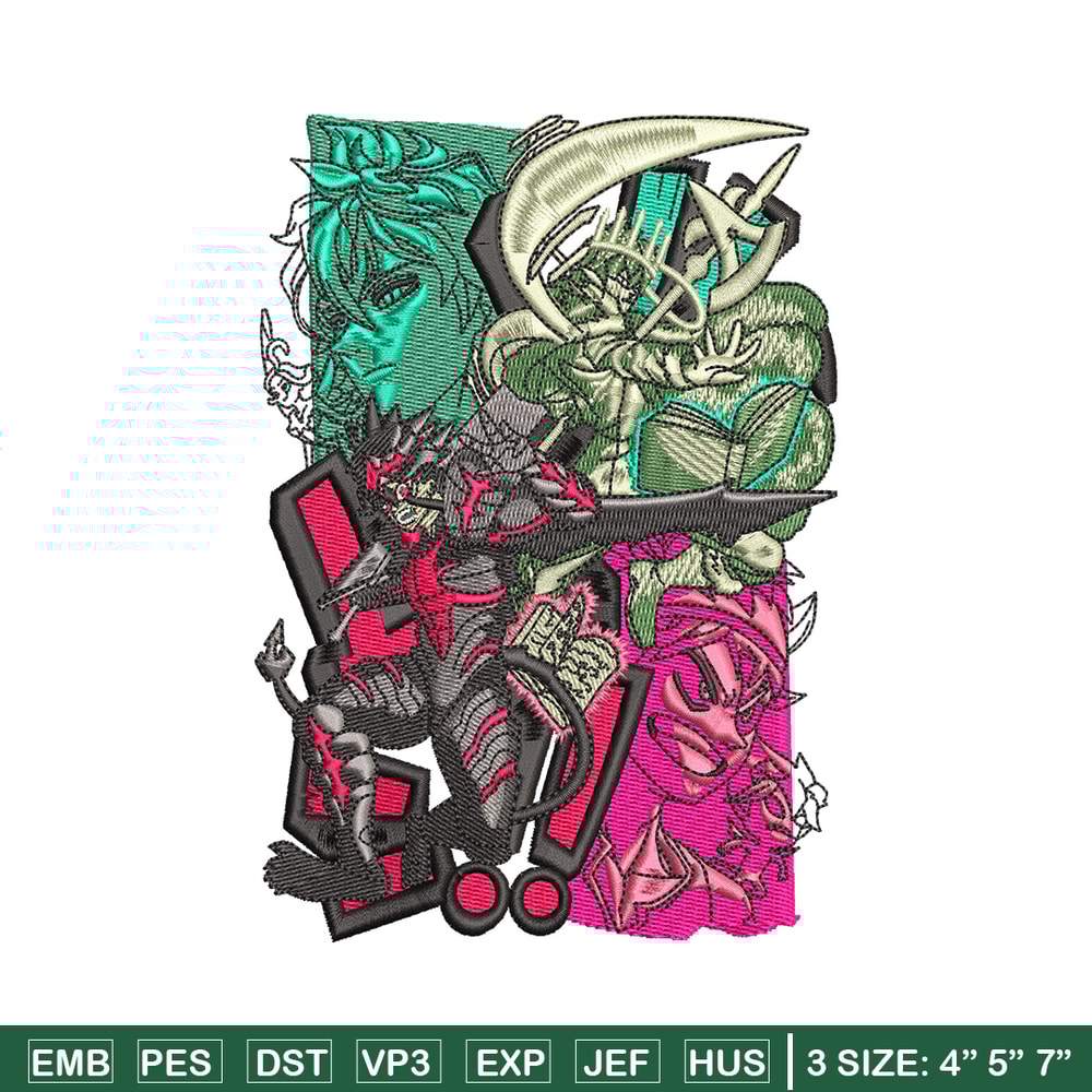 Asta form embroidery design, Black clover embroidery, Anime design, Embroidery shirt, Embroidery file, Digital download.jpg