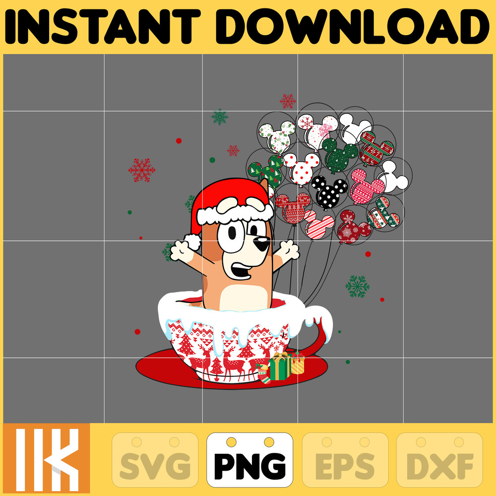 Christmas Family Shirt Design Png, Blue Dog Family Png, Christmas Cartoon Png, Design Files for Sublimation, Digital File (6).jpg