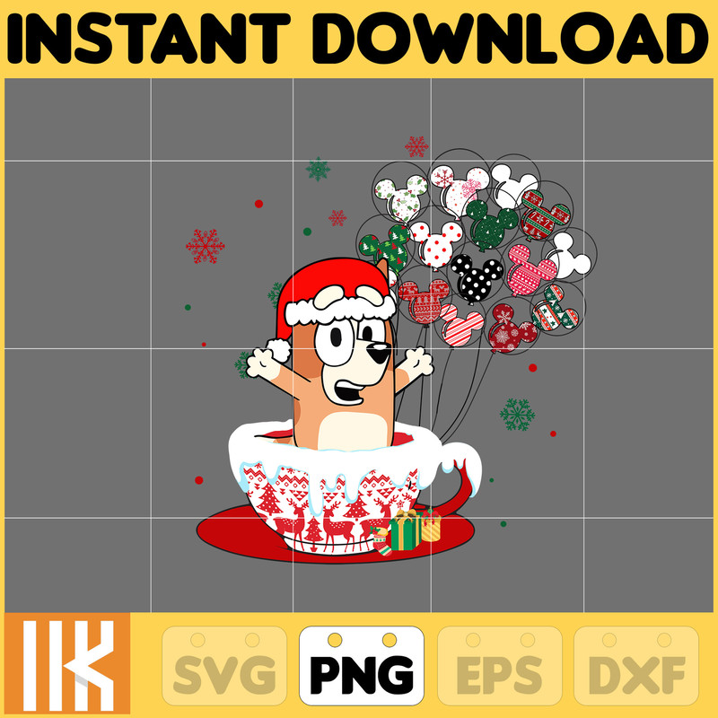 Christmas Family Shirt Design Png, Blue Dog Family Png, Christmas Cartoon Png, Design Files for Sublimation, Digital File (6).jpg