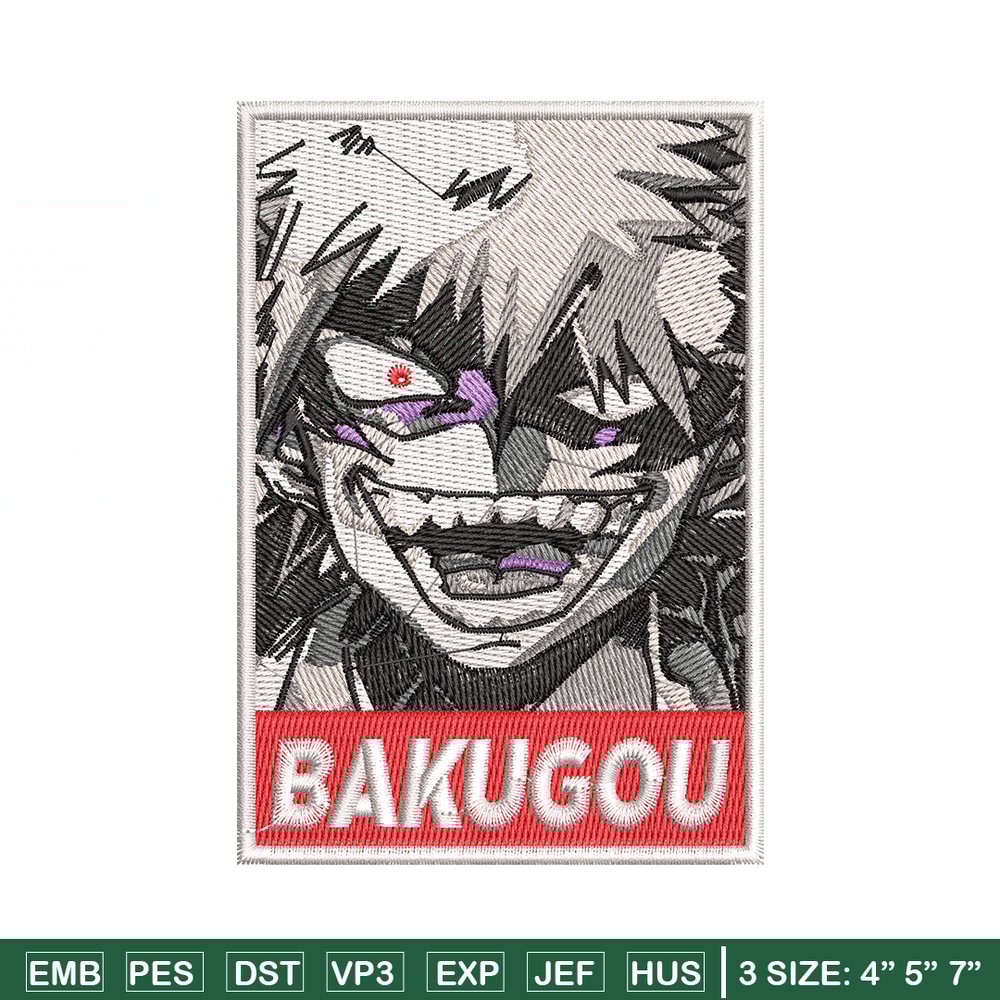 Bakugou poster embroidery design, Mha embroidery, Anime design, Embroidery shirt, Embroidery file, Digital download.jpg