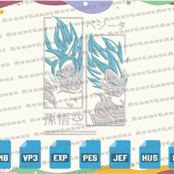 anime character embroidery machine design format pes. exp. jef. dst. hus. vp3, instant download