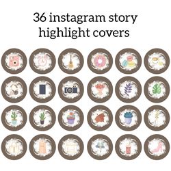 36 Brown Instagram Highlight Icons. Beauty Instagram Highlights Images. Cute Instagram Highlights Covers