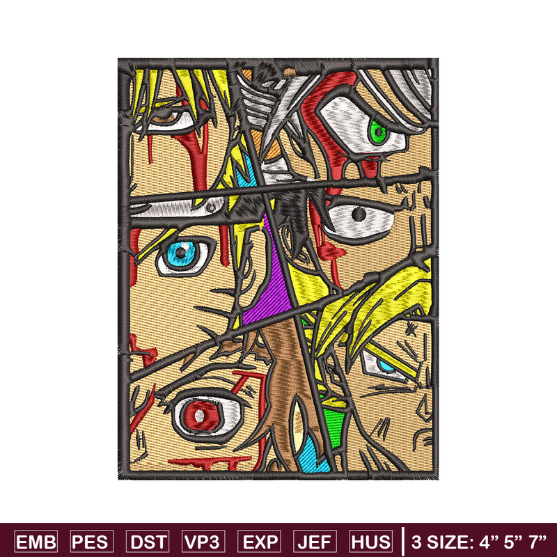 Anime popular embroidery design, Anime embroidery, embroidery file, anime design, anime shirt, Digital download.jpg