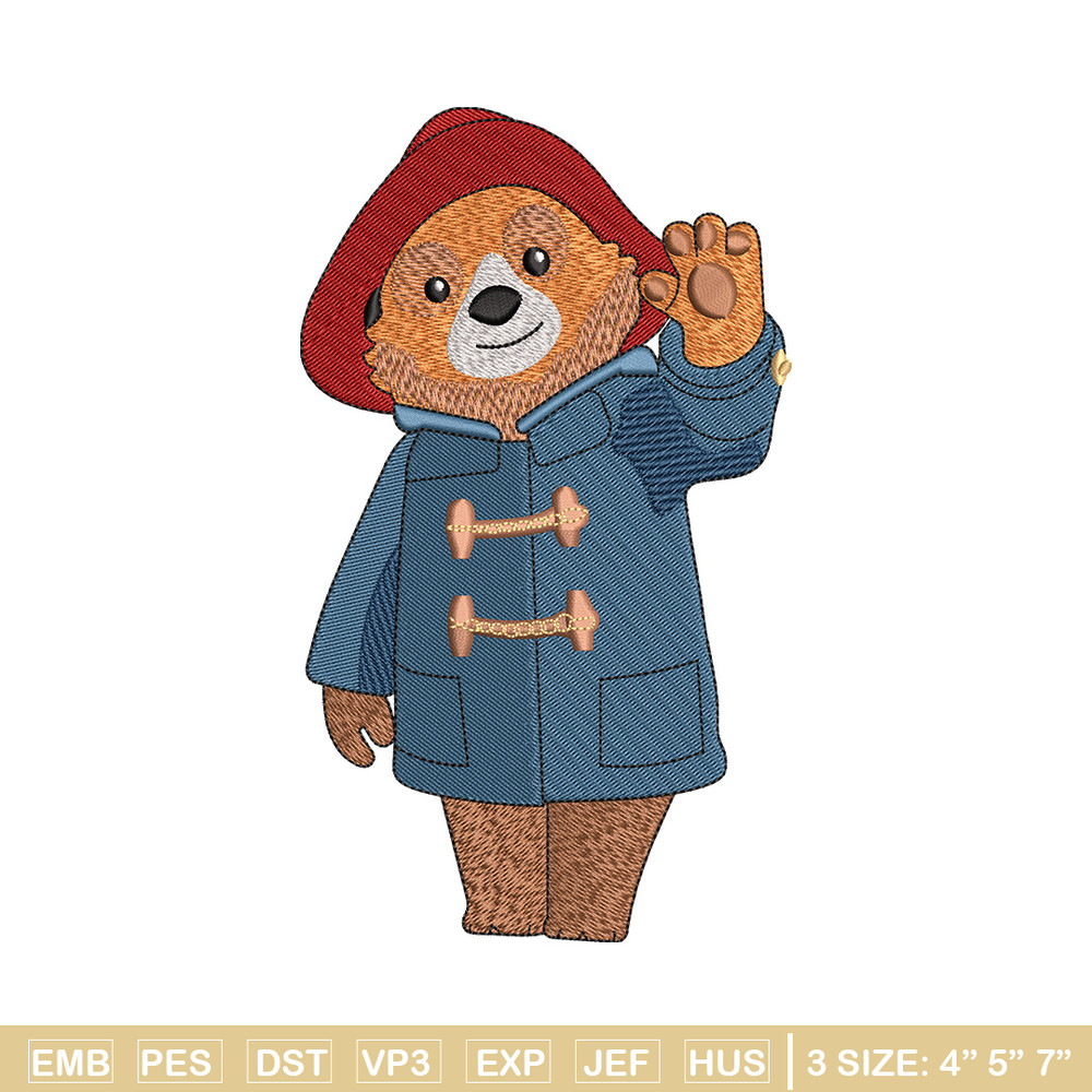 Bear hello embroidery design, Bear embroidery, Embroidery file, Embroidery shirt, Emb design, Digital download.jpg