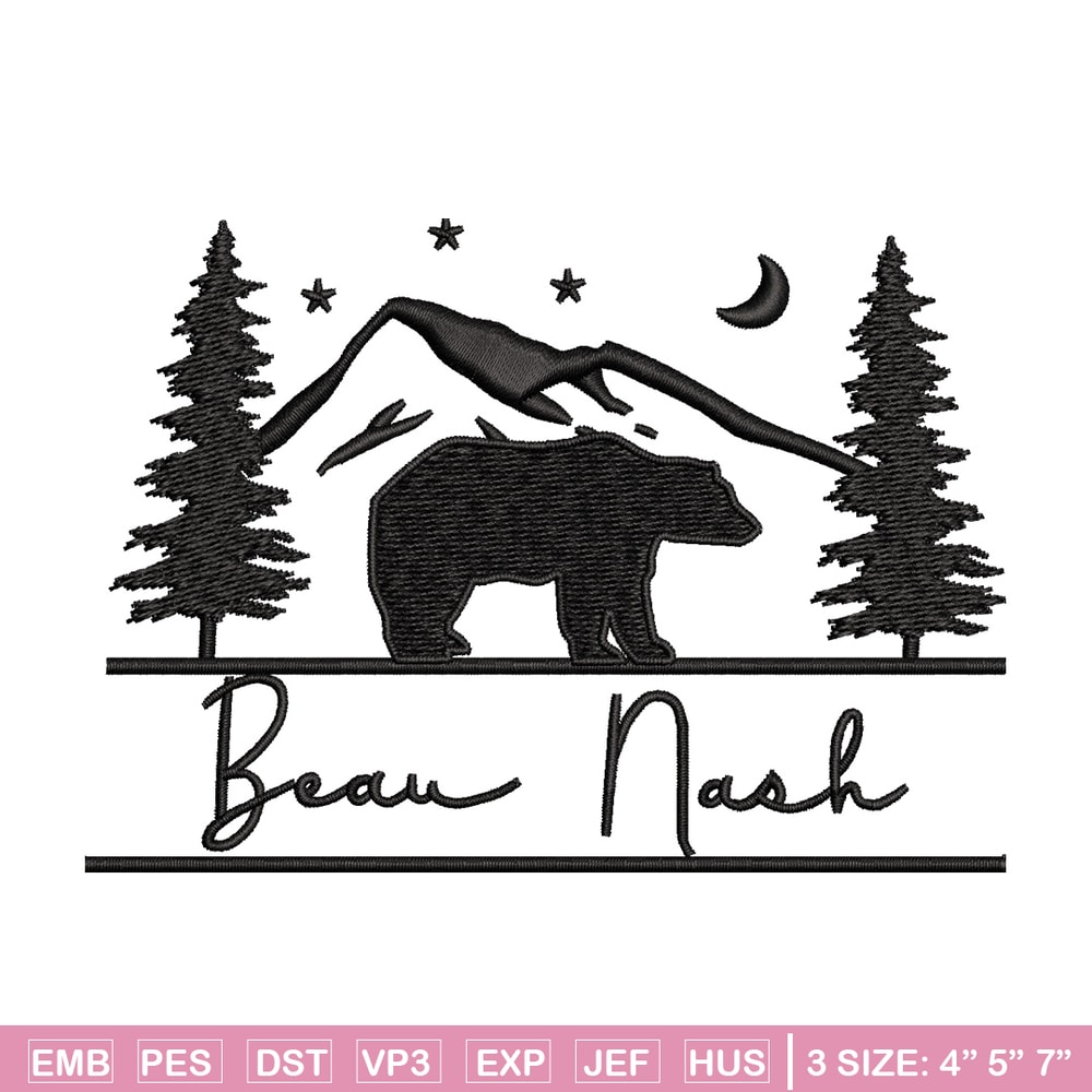 Beau nask embroidery design, Logo embroidery, Embroidery file, Embroidery shirt, Emb design, Digital download.jpg