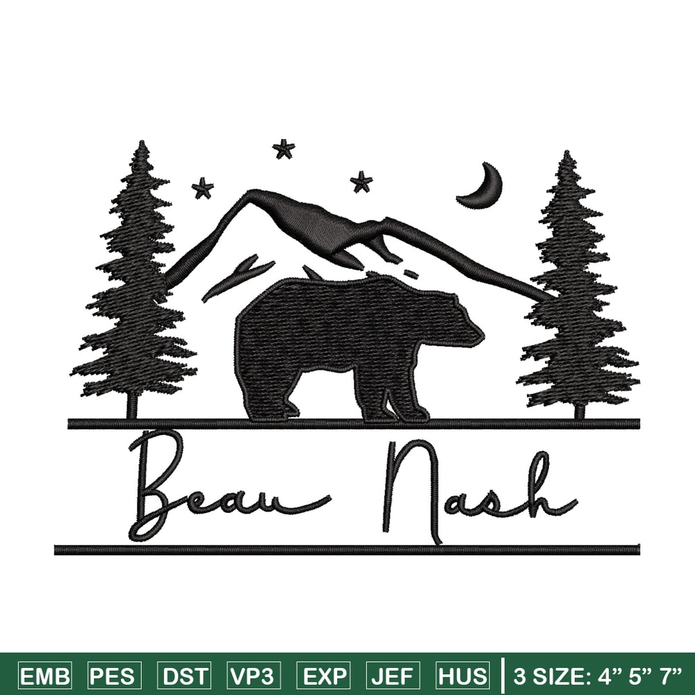 Beau nask embroidery design, Logo embroidery, Embroidery file, Embroidery shirt, Emb design, Digital download.jpg