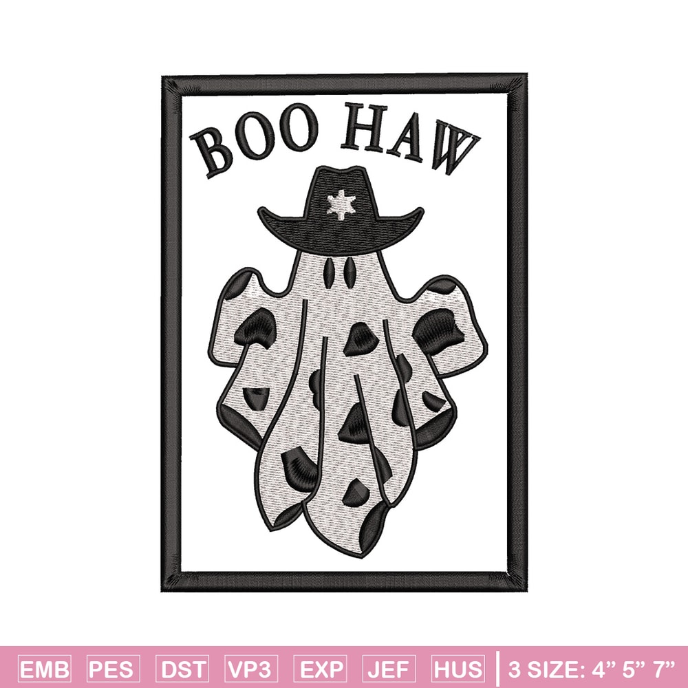 Boo haw embroidery design, Boo halloween embroidery, Embroidery file, Embroidery shirt, Emb design, Digital download.jpg