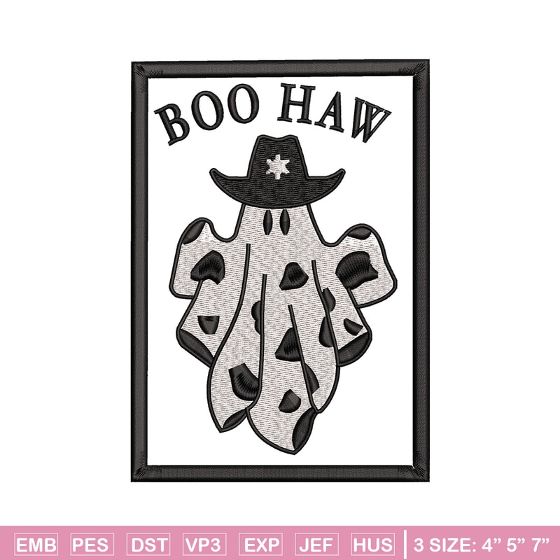 Boo haw embroidery design, Boo halloween embroidery, Embroidery file, Embroidery shirt, Emb design, Digital download.jpg
