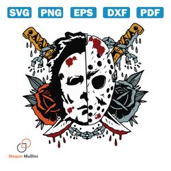 michael myers and jason vorhees friday the 13th svg file