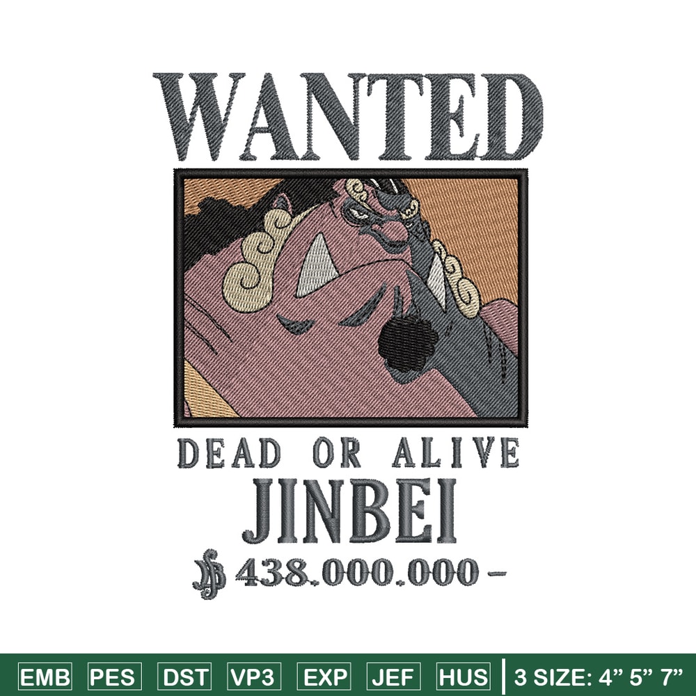 Bounty jinbei embroidery design, One piece embroidery, Anime design, Embroidery shirt, Embroidery file,Digital download.zip.jpg