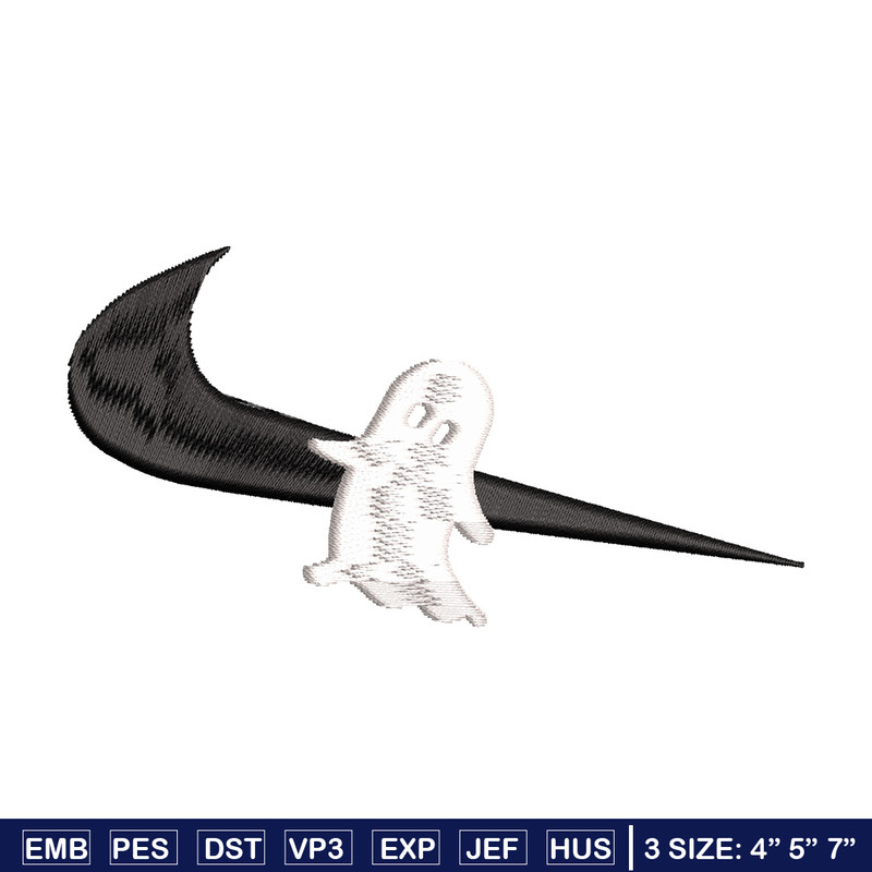 Nike x ghost embroidery design, Horror embroidery, Nike design, Embroidery shirt, Embroidery file,Digital download.jpg