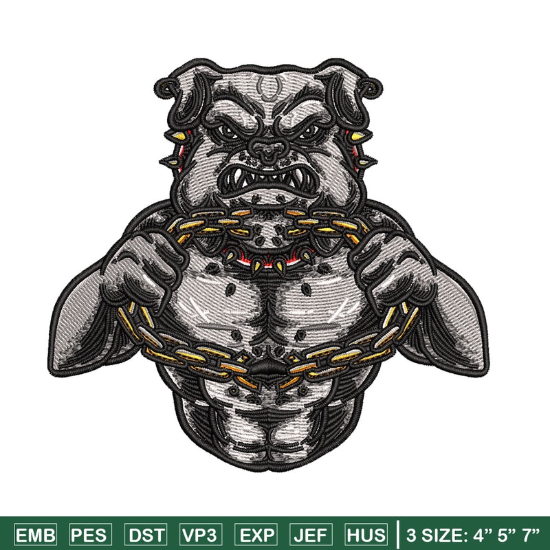 Bull dog body embroidery design, Bull embroidery, Embroidery file, Embroidery shirt, Emb design, Digital download.jpg