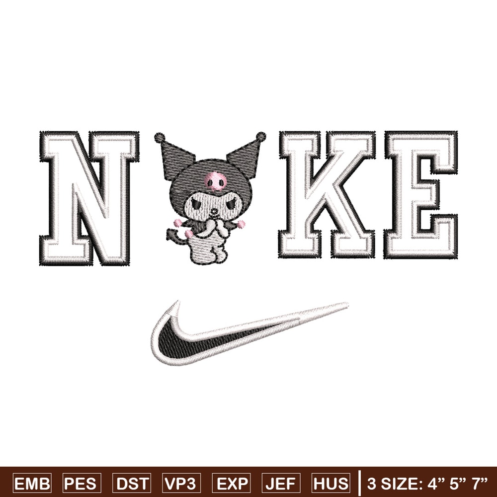 Nike x kuromi embroidery design, Kuromi embroidery, Nike design, Embroidery shirt, Embroidery file,Digital download.jpg
