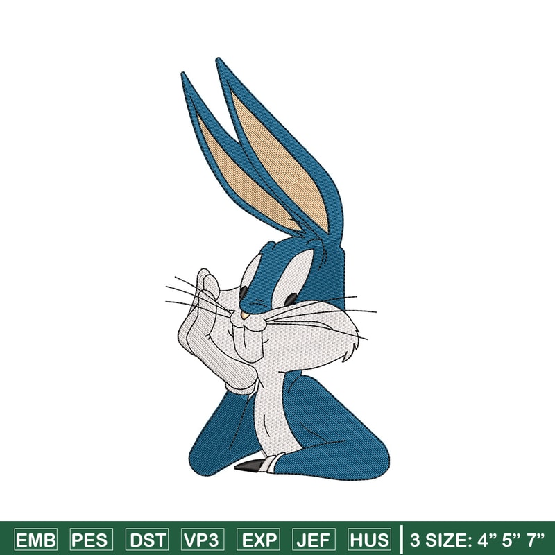 Bunny cartoon embroidery design, Cartoon embroidery, Embroidery file, Embroidery shirt, Emb design, Digital download.jpg