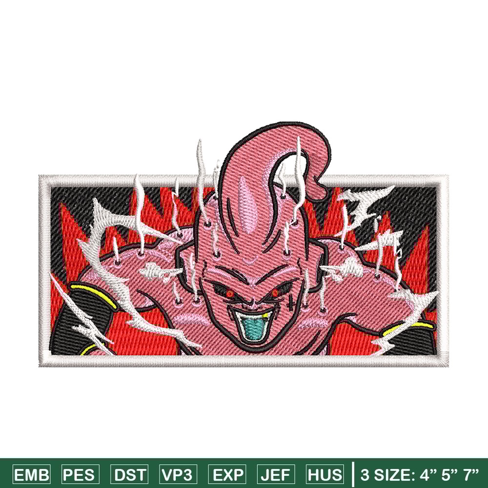 Buu box embroidery design, Dragonball embroidery, Anime design, Embroidery shirt, Embroidery file, Digital download.jpg