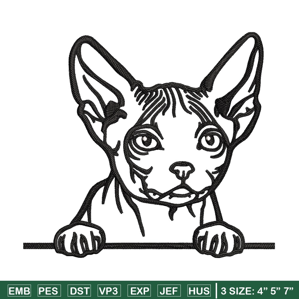 Cat black white embroidery design, Cat embroidery, Embroidery file, Embroidery shirt, Emb design, Digital download.jpg