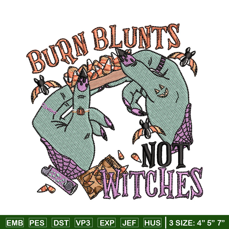 Not witches embroidery design, Horror embroidery, Embroidery file, Embroidery shirt, Emb design, Digital download.jpg