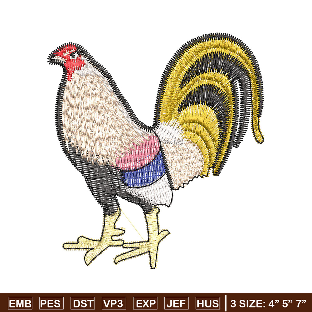 Chicken embroidery design, Chicken embroidery, chicken design, Embroidery file, logo shirt, Digital download..jpg