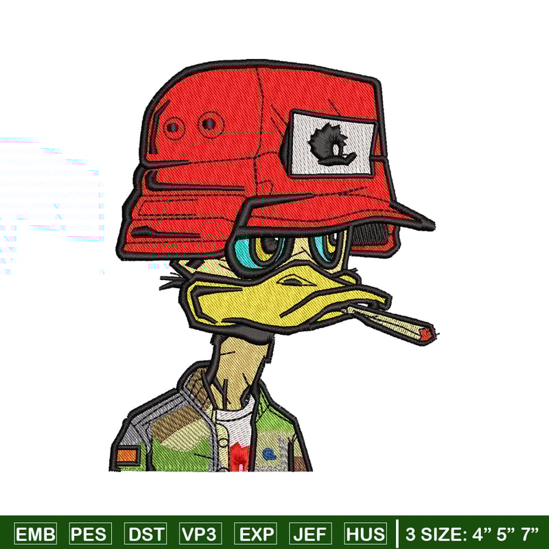 Commando duck Logo embroidery design, duck embroidery, logo design, Embroidery shirt, logo shirt, Instant download.jpg