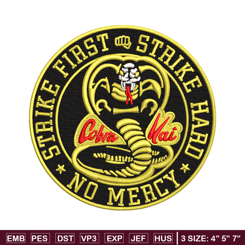Cobra Kai Logo embroidery design, Cobra Kai embroidery, logo design, Embroidery shirt, logo shirt, Instant download.jpg