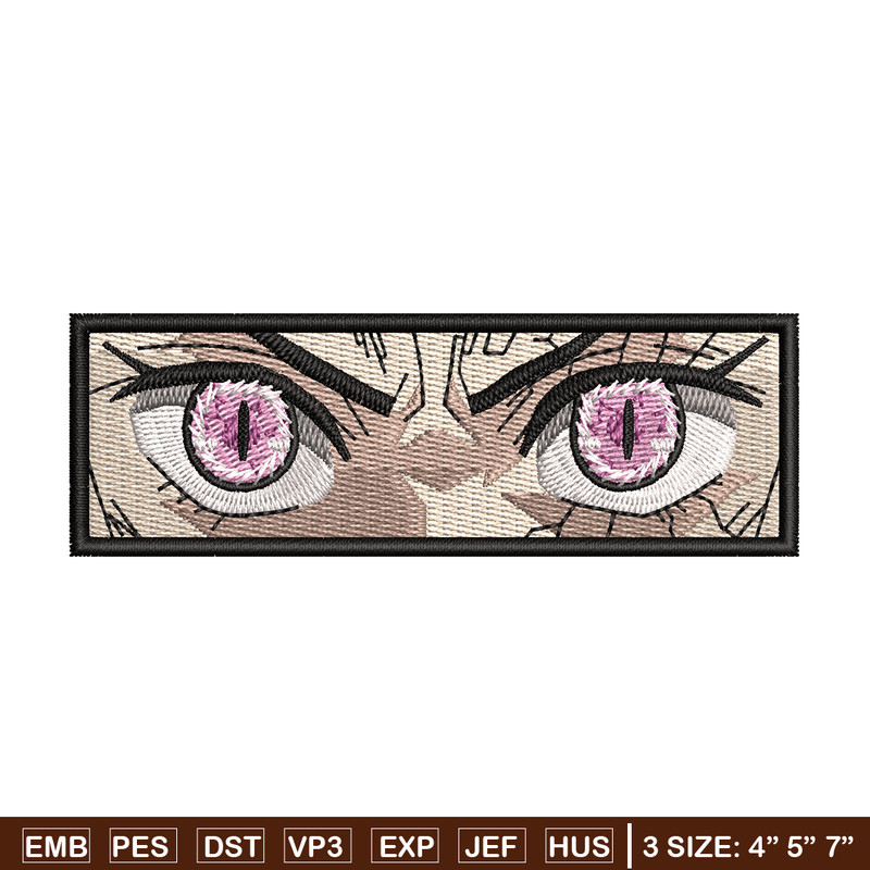 Demon Nezuko eyes 2 embroidery design, Kimetsu no Yaiba embroidery, anime design, embroidery file, Digital download.jpg