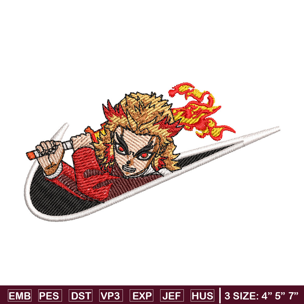 Rengoku x nike embroidery design, Rengoku embroidery, Nike design, Embroidery shirt, Embroidery file, Digital download.jpg