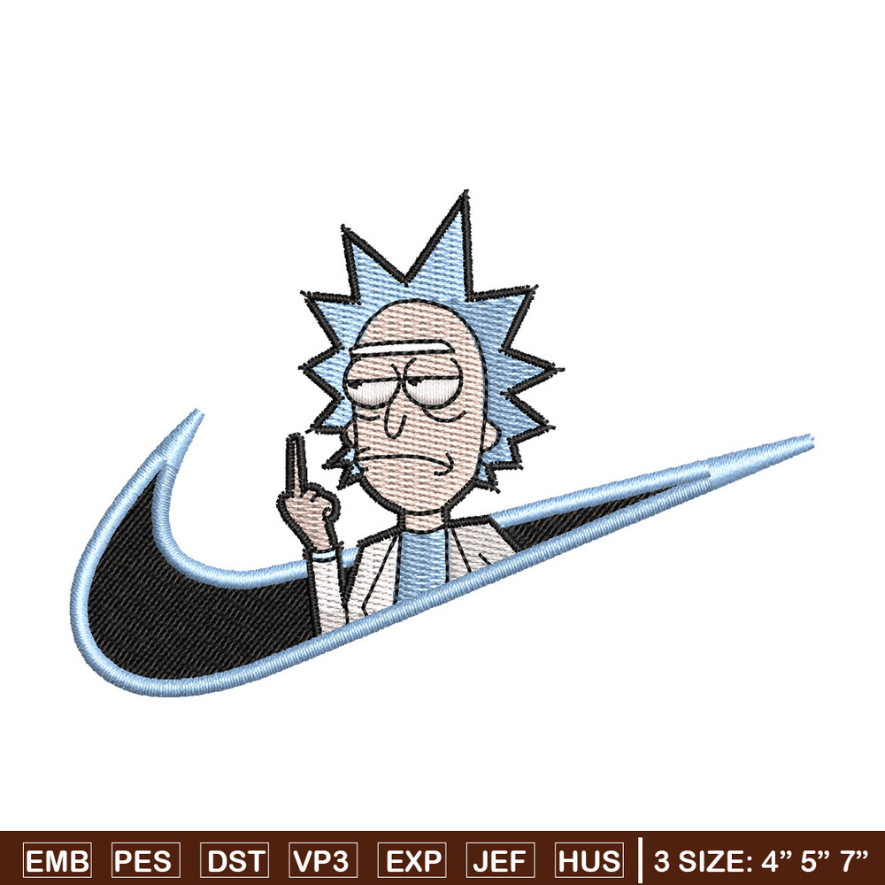 Rick x nike embroidery design, Rick embroidery, Nike design, Embroidery shirt, Embroidery file, Digital download.jpg