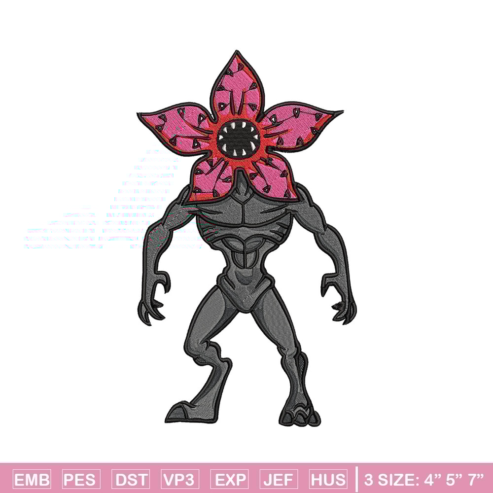 Demogorgon embroidery design, Demogorgon embroidery, Anime design, Embroidery shirt, Embroidery file, Digital download.jpg