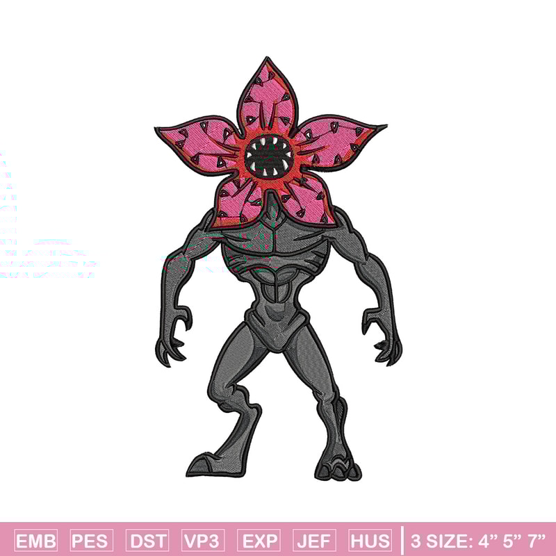 Demogorgon embroidery design, Demogorgon embroidery, Anime design, Embroidery shirt, Embroidery file, Digital download.jpg