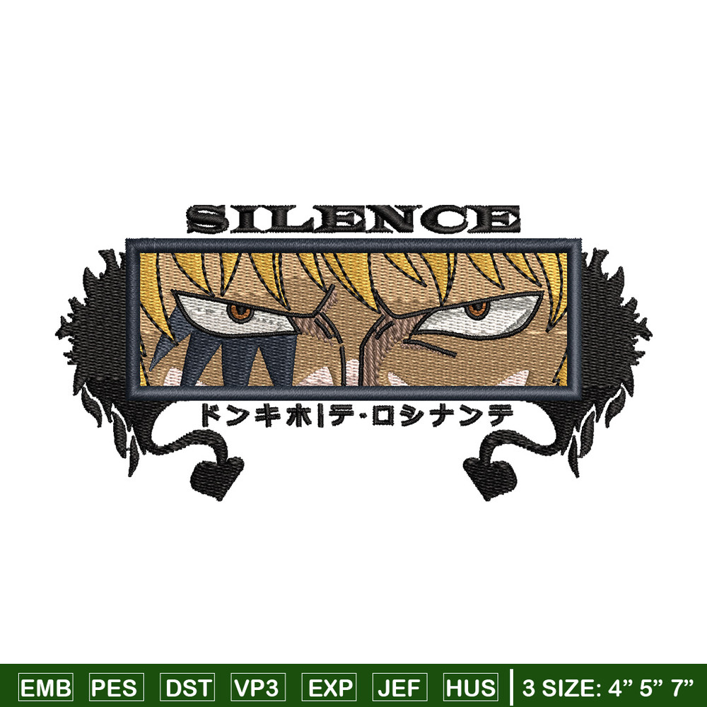 Rosinante eyes embroidery design, One piece embroidery, Anime design, Embroidery shirt, Embroidery file,Digital download.jpg